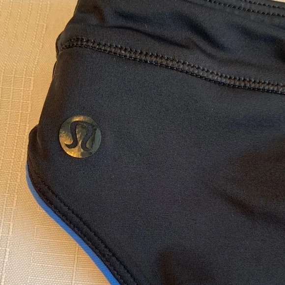 Lululemon athletica Tidal Flow Full Bottom Bikini Black Blue Sun-Ready Sz Small - Picture 8 of 11